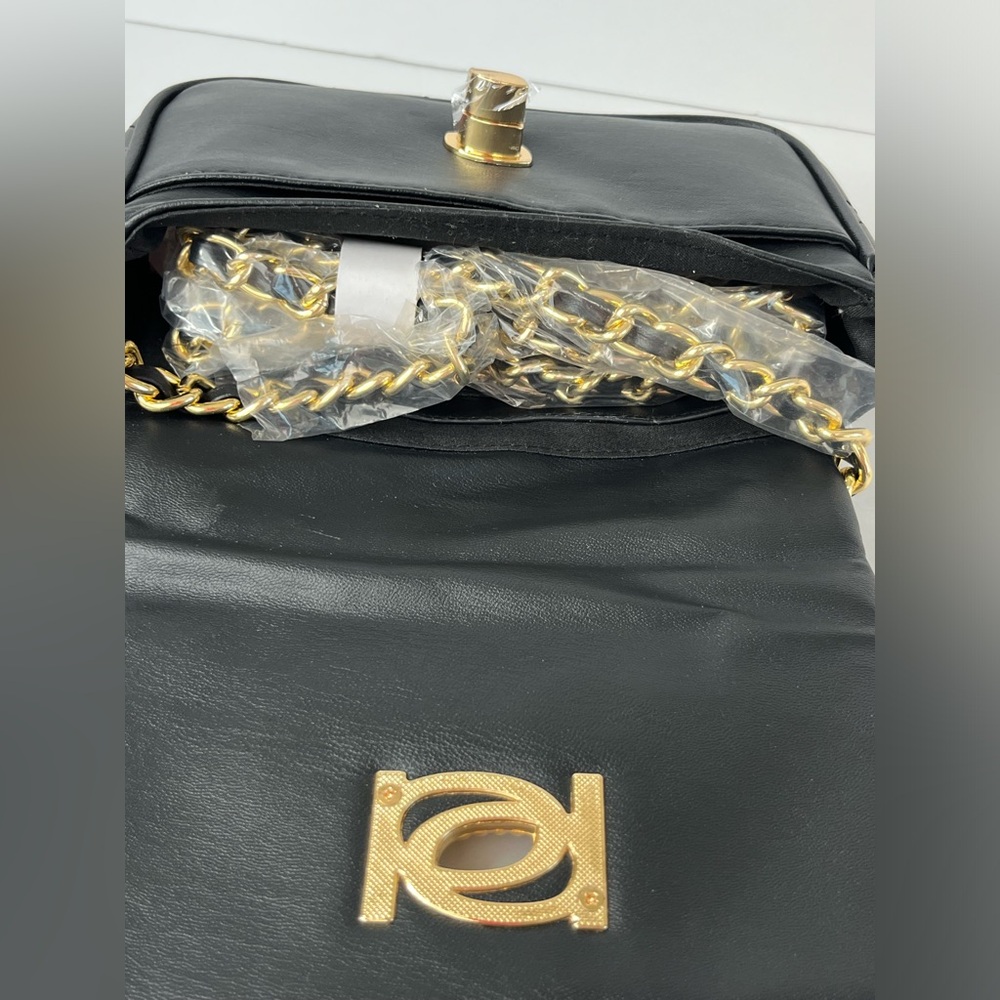 BEBE LIV MONOGRAM CROSSBODY BLACK DOVE GREY LOGO PURSE SHOULDERBAG NEW WITH TAG - Picture 6 of 11